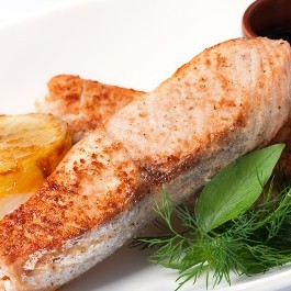 Fish and Lemon on a Plate